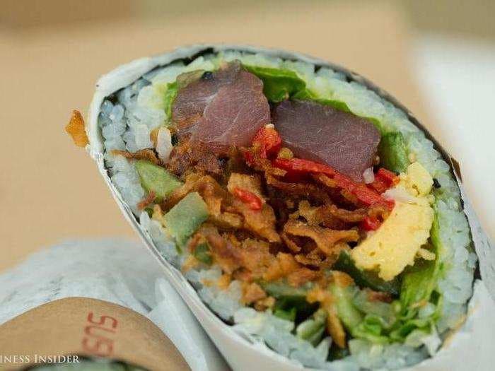 I tried the sushi burrito, the 'mutant food' San Franciscans are obsessed with - take a look