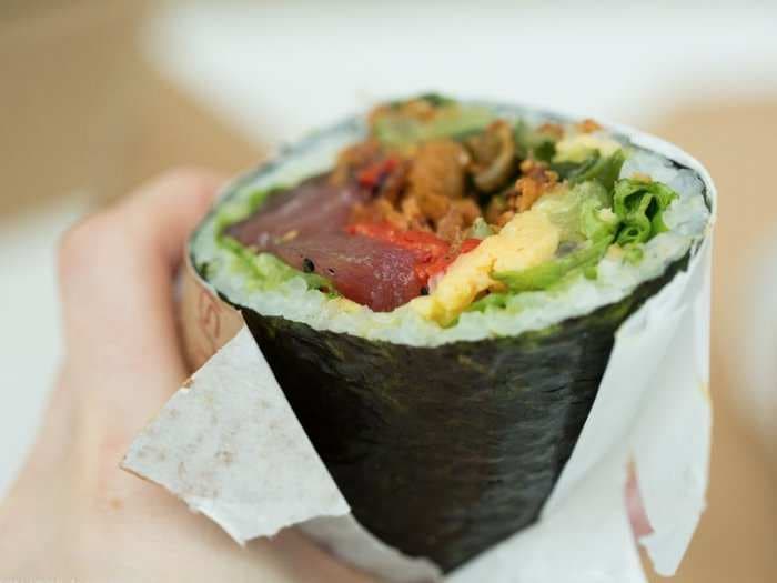 I tried the sushi burrito, the 'mutant food' San Franciscans are obsessed with - take a look