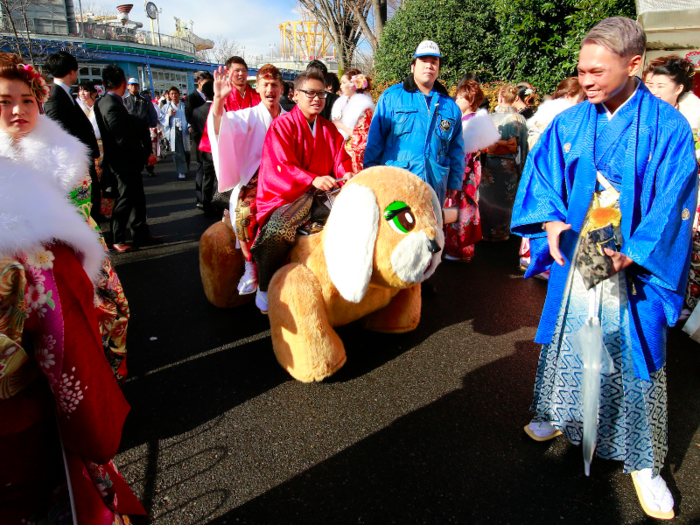 Step inside a bizarre Japanese 'Coming of Age' ceremony - featuring lots of booze and Mickey Mouse