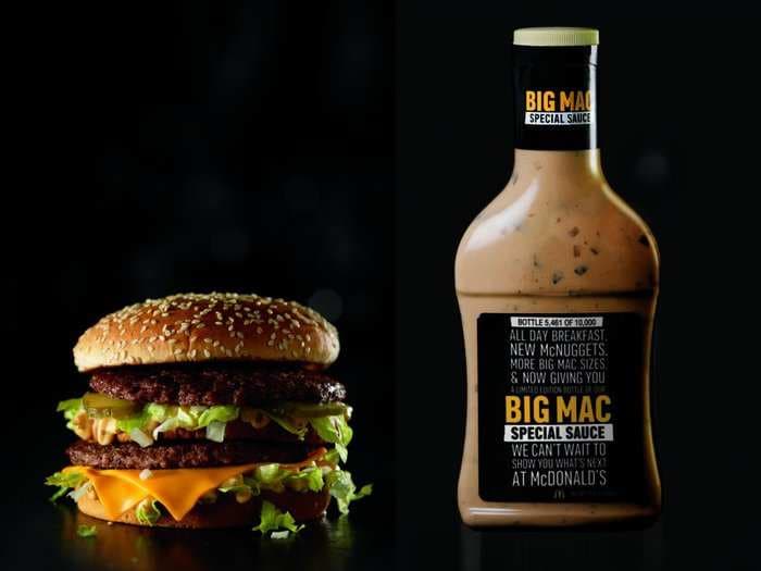 McDonald's is giving away bottles of its famous Big Mac sauce for the first time