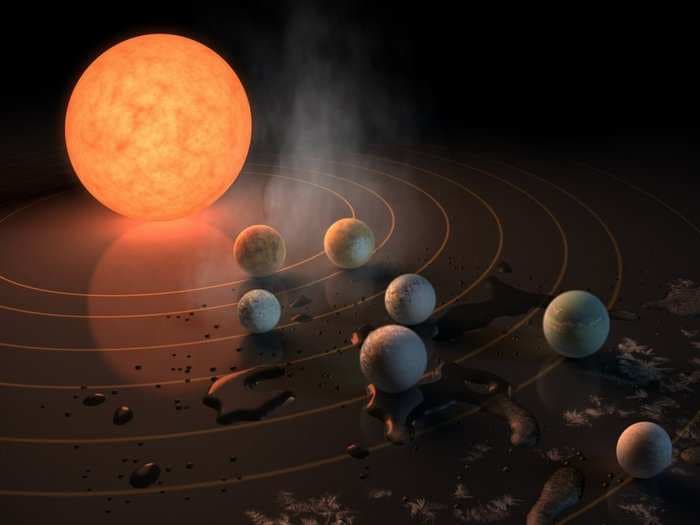 Astronomers have found 7 Earth-size planets circling a dwarf star - and they might harbor life