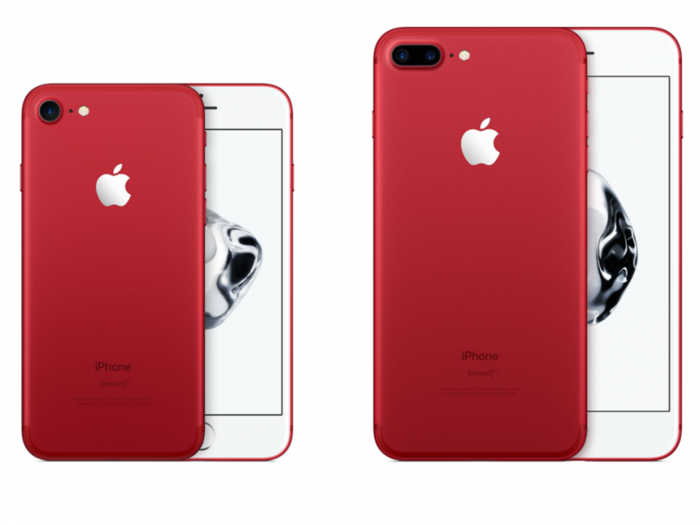 You'll have to pay at least $100 more for the red iPhone 7