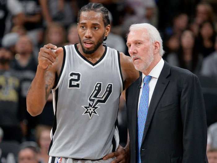 Gregg Popovich says the trade that landed Kawhi Leonard 6 years ago was the 'toughest' decision he's made with the Spurs