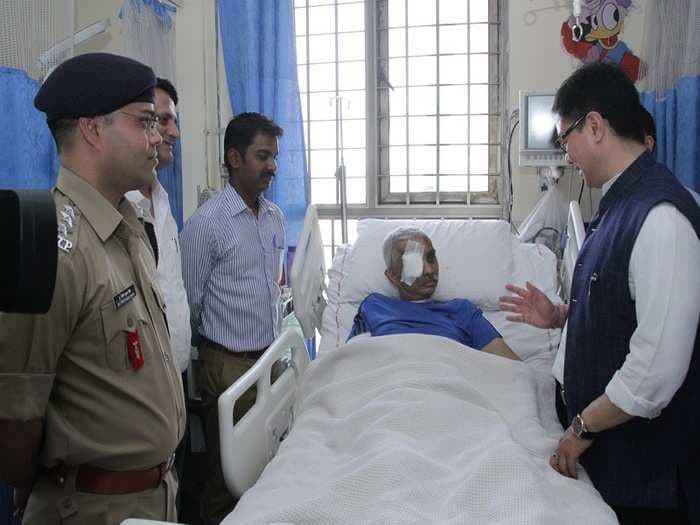 Shot 9 times, CRPF commandant wakes up from coma