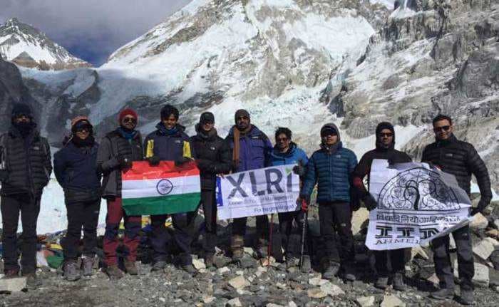 IIM-A swells with pride as 9 students out on leadership expedition climb Mt Everest