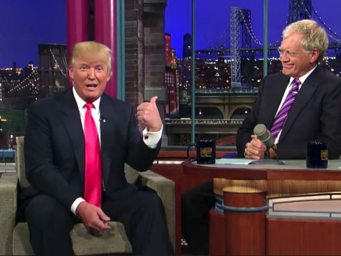 Donald Trump's first-ever Tweet was a plug for 'Late Night with David Letterman'