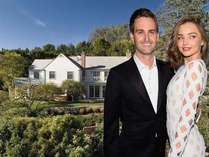 Inside the $12 million home where Snap CEO Evan Spiegel reportedly just married model Miranda Kerr