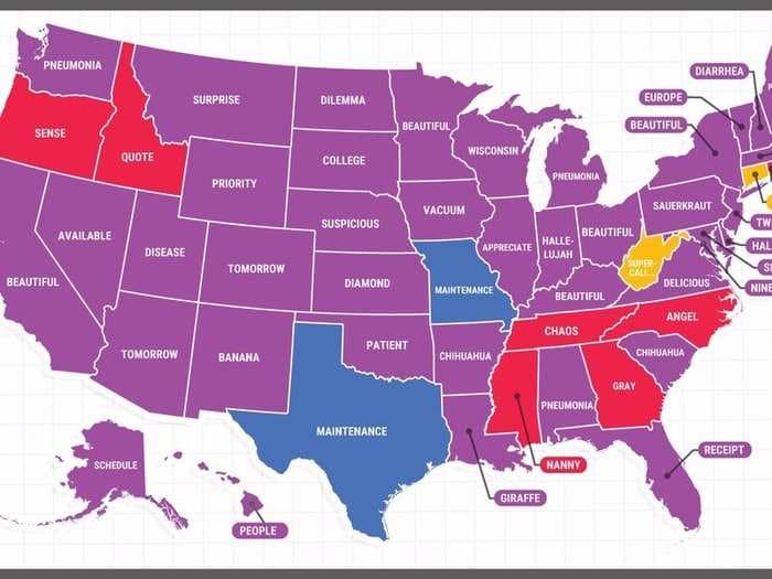 Here's the hardest word to spell in each state, according to Google