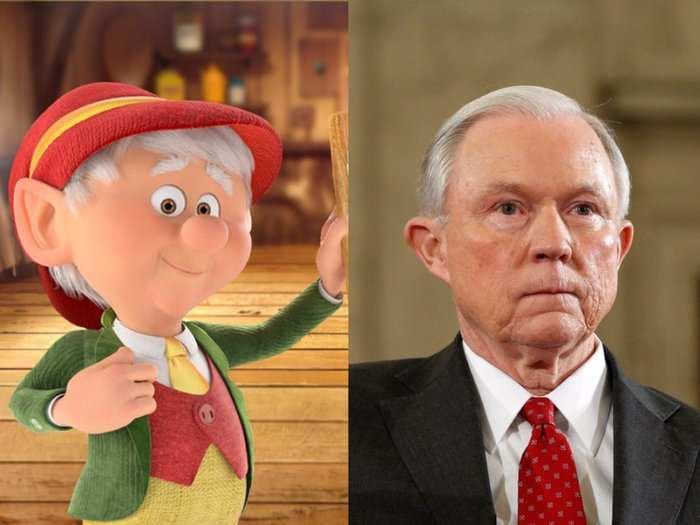 Everyone on Twitter is making the same joke about how Jeff Sessions looks like a Keebler elf