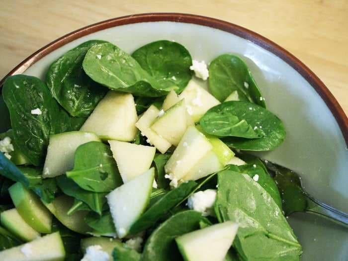 Spinach might not contain as much iron as you think it does