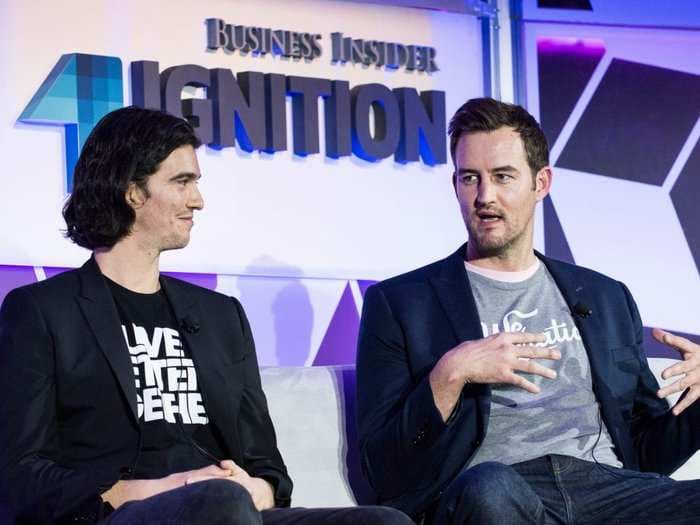 WeWork, the company that simulates startup life, is worth more than Twitter, Box, and Blue Apron combined