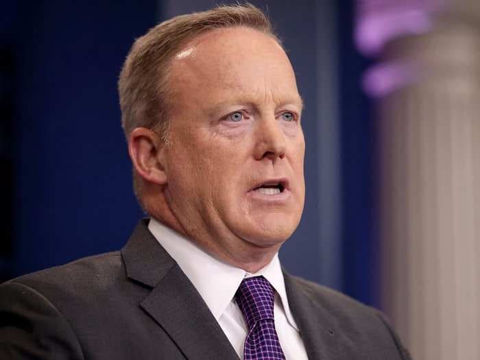 Sean Spicer contradicts Trump's own tweet, insisting Don Jr. meeting was about adoptions
