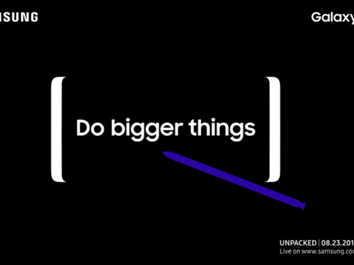 Samsung will announce the Galaxy Note 8 on August 23