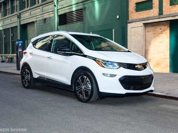 The all-electric Chevy Bolt is a Tesla Model 3 competitor