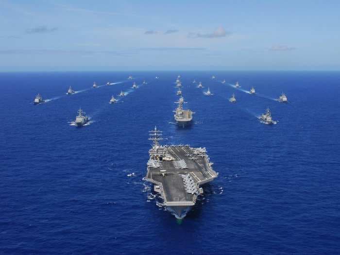 The US has heavy naval power in the Pacific if things break loose with North Korea