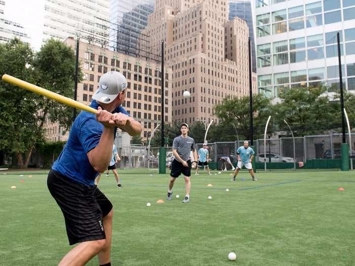 Here's what happened when 700 Goldman Sachs bankers duked it out in a wiffle ball tournament for charity