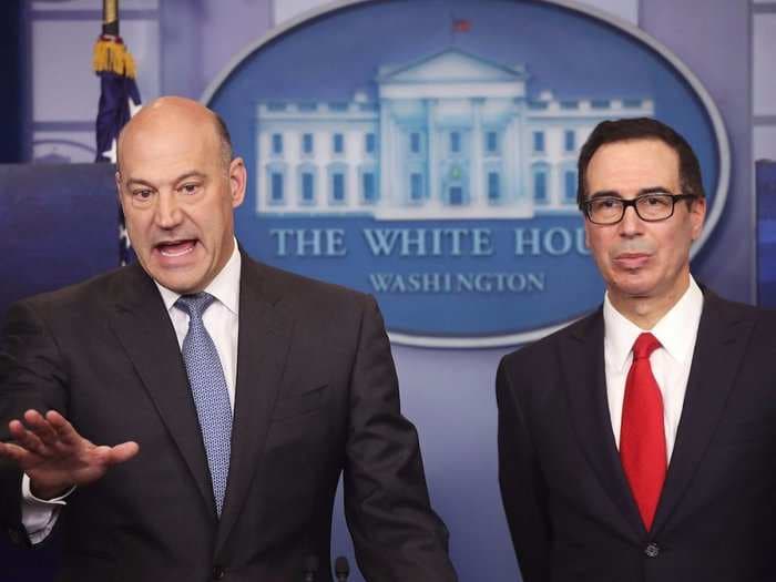 The Goldman guys in the White House hinted their tax plan has some gifts for Wall Street