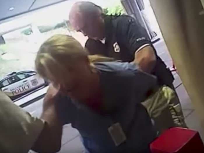 Video shows a nurse being arrested after she refuses to let police draw blood from an unconscious patient