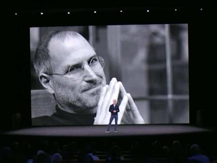 Watch Tim Cook open Apple's big iPhone event with a tribute to Steve Jobs