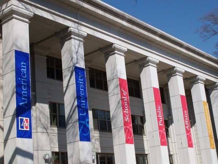 Confederate flags with cotton on them were posted around American University's campus - and the school just released a photo of a suspect