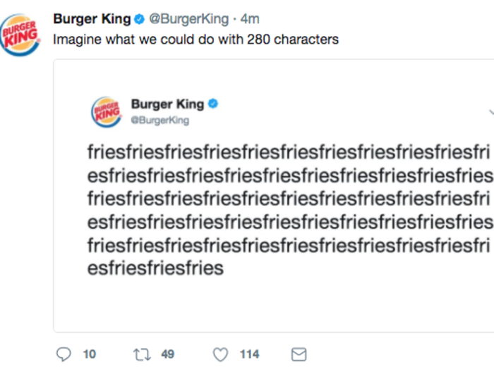 Here come the brands: Burger King, Durex and others jump on Twitter's 280-character limit news