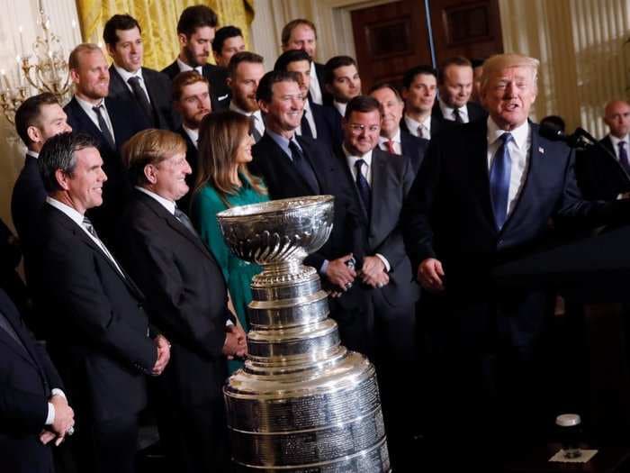 The Pittsburgh Penguins were eerily quiet about their visit to Trump's White House