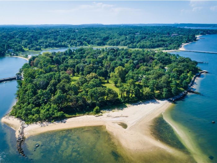 An enormous island with 6 houses and ties to J.P. Morgan is on sale for a whopping $125 million