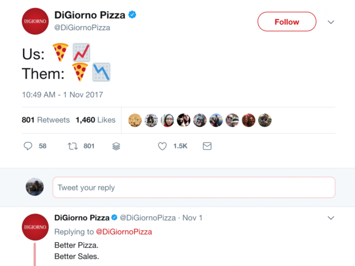 DiGiorno Pizza just roasted Papa John's after the chain's CEO slammed the NFL, implying its pizza tastes like 'dog s---'