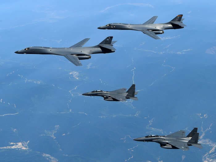 The B-1B Lancer could be used to strike North Korean missile sites - here's what the bomber can do