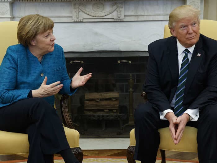 Trump's handshakes with world leaders are legendary - here's a roundup of the most awkward ones