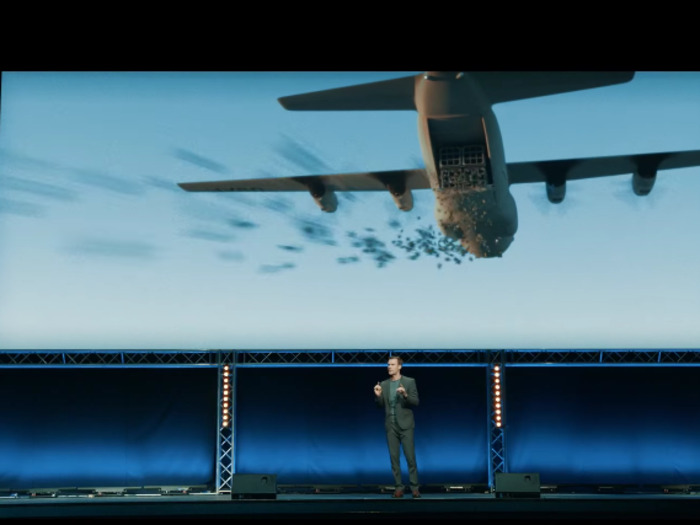 The short film 'Slaughterbots' depicts a dystopian future of killer drones swarming the world
