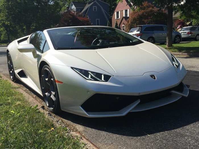 We drove a $314,000 Huracan Spyder Lamborghini - here's what impressed us most about the supercar