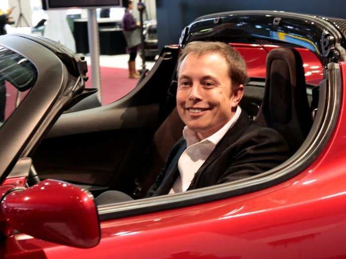 Elon Musk is joking about launching his Tesla Roadster to Mars in January 2018 - or maybe not