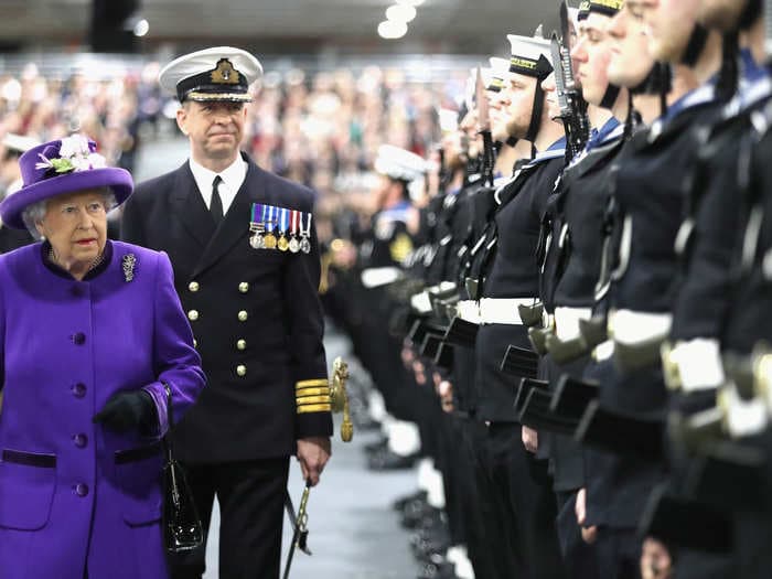 Queen Elizabeth has commissioned a new aircraft carrier bearing her name - the UK's biggest and most advanced warship