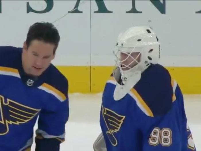 The St. Louis Blues called in a season ticket holder to serve as their emergency backup goalie