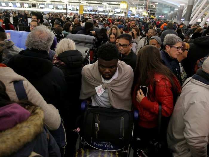 These videos show just how nightmarish the luggage crisis at JFK Airport was