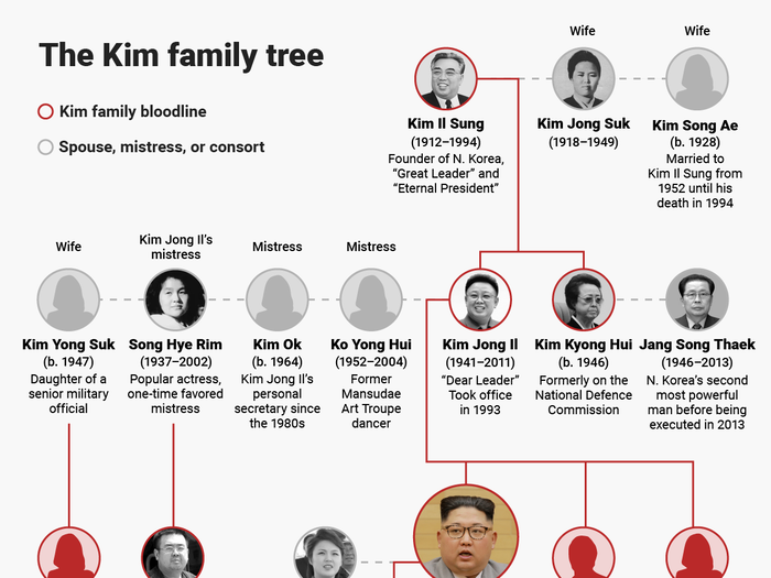 Mystery children and sibling rivalries - this is Kim Jong Un's family tree