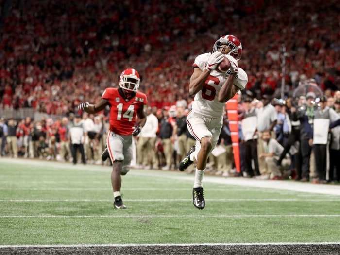   The national championship's roller-coaster of emotions was caught on the Alabama and Georgia radio broadcasts during the dramatic game-winning play  