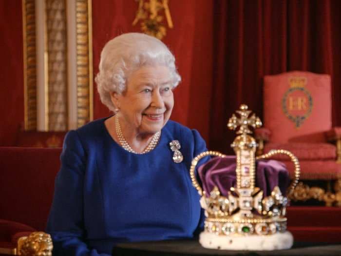 The Queen's crown jewels were hidden in a biscuit tin underground to keep them from the Nazis