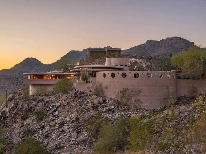 Frank Lloyd Wright's final home is back on the market for $3.25 million - take a look inside