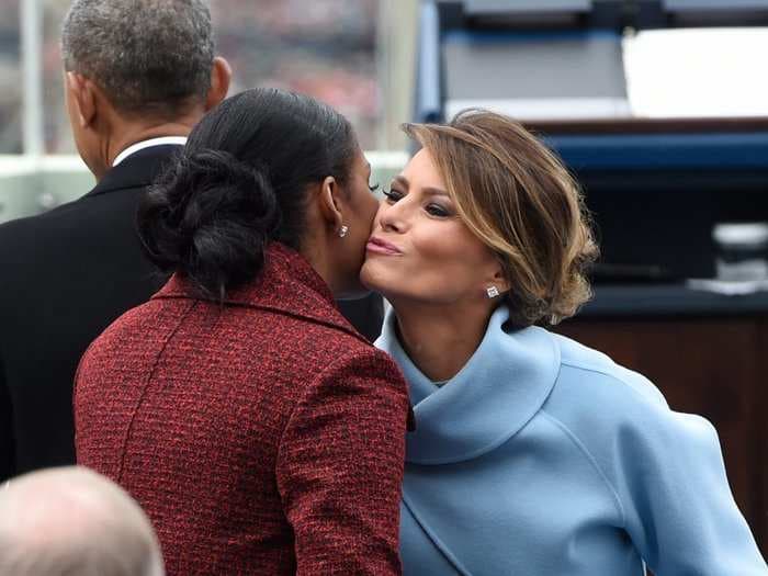 Michelle Obama reveals what was in the Tiffany box Donald and Melania Trump gave her as an inauguration gift