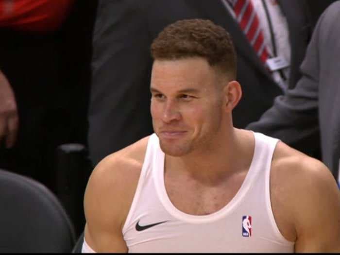 Blake Griffin forgot his jersey at halftime of his Pistons debut and had to be briefly benched