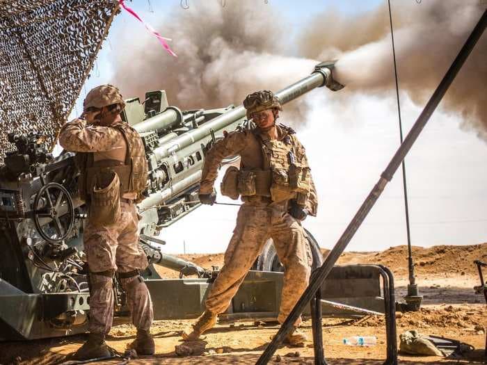 Marines in Syria fired more rounds than any artillery battalion since Vietnam - and burned out 2 howitzers in the process