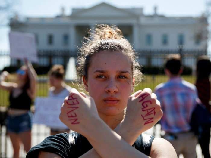 Snapchat played a key visual role in the national student walkouts over gun violence - take a look