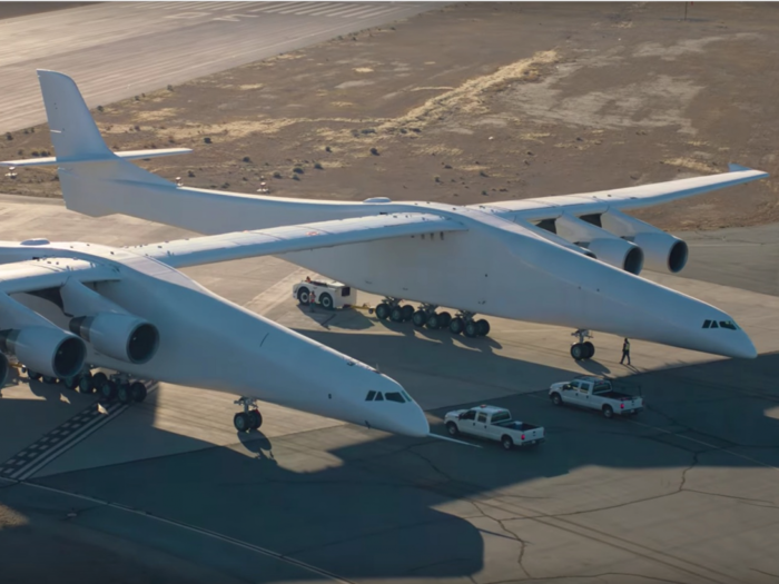 Inside the world's largest plane, which has a wingspan longer than a football field and will debut in 2019