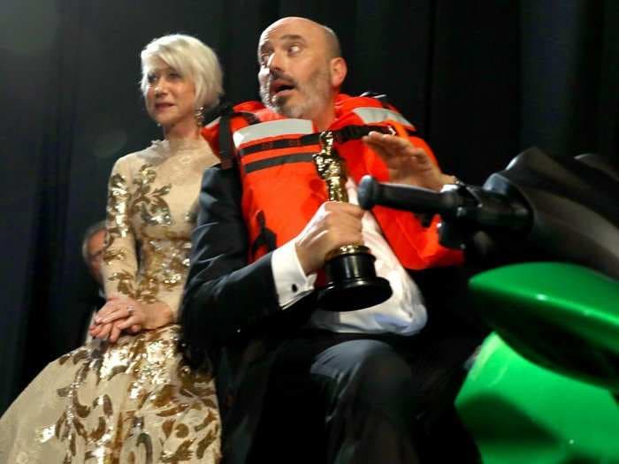 The 'Phantom Thread' costume designer ended up winning Jimmy Kimmel's $18,000 Jet Ski at the Oscars