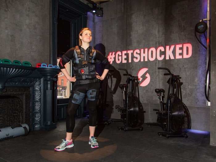 I tried an electric shock therapy workout -and it was one of the wildest experiences I've ever had in a workout