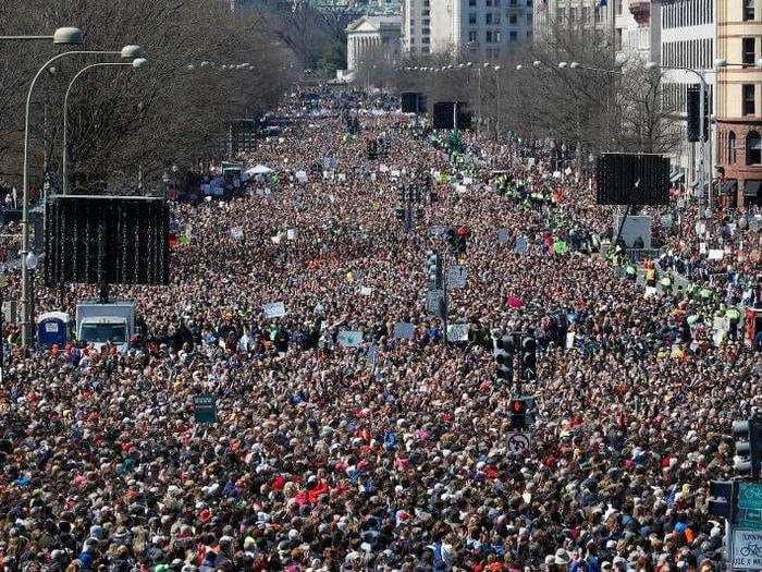 Stunning photos show how many people joined the March for Our Lives protests in cities across the US