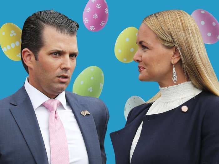 Donald Trump Jr. and his estranged wife Vanessa crossed paths at the White House Easter Egg Roll - and the photos say it all