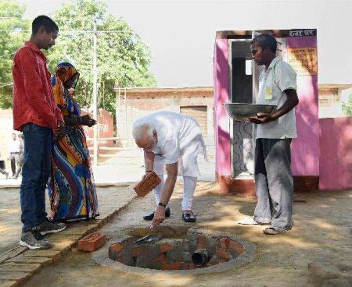 The top two political parties in India are bickering over who’s better at building toilets